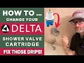 HOW TO Fix Dripping Tub Spout - Replace Delta Shower Cartridge