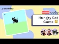 Live-code a hungry cat game HTML CSS JavaScript