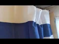 Unboxing AmazerBath Navy Blue Shower Curtain Stripes 72 W x 72 H Blue and White Shower Curtain