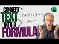 Convert Text to a Formula in Excel The CRAZY method for tough Excel problems