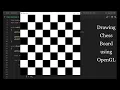 Chess board with Source Code Computer Graphics Project using OpenGL C