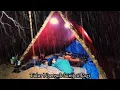Download Lagu Diguyur hujan deras siang malam, camping rame rame di pinggir sungai, tengah hutan, ASMR, Rain sound