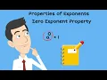 Zero exponent property