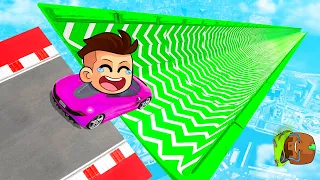 MEGA RAMPA IMPOSIBLE de MÁXIMA VELOCIDAD en GTA 5!