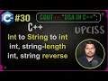 C convert integer to string to integer length reverse in c Hindi UPCISS Lecture 30