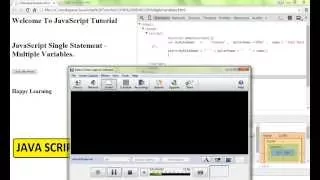 JAVASCRIPT SINGLE STATEMENT MULTIPLE VARIABLE DEMO