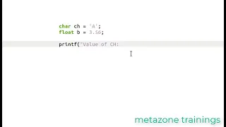 C-Unit2-V3 Storing and Displaying Float Char Values in C Practical Tutorial using Turbo