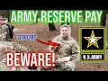 army Reserve Pay Army Paycheck Must Watch