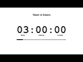 3 Hour Study Timer White Cloud Screen Countdown Best Aesthetic Timer for Studying