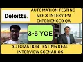 Automation Testing Interview Experience Real-Time QA SDET Interview Preparation 2026