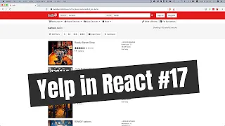 React Hooks Tutorial Build Yelp in React start displaying search results