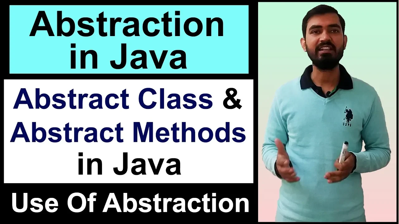 Abstraction in Java || what is abstract class and abstract methods in Java (Hindi) - YouTube thumbnail