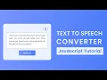 Text To Speech Converter Javascript Project With Source Code