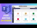 How to Start a Meeting on Microsoft Teams for iPhone Easy Tutorial