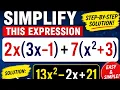 Simplify this algebraic expression