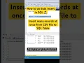 How to do bulk insert in SQL - CSV file to Table