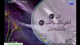 سورة المرسلات كاملة عبدالله طه سربل 