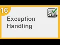 Selenium Framework for Beginners 16 How to do Exception Handling in Java Projects Selenium