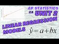 Linear Regression Models - AP Statistics Unit 2 Summary Topic 2 6
