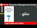 1 Pharmacy Management System in java - Login Page JFrame Mysql Database Netbeans IDE