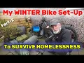 My Winter Bike Setup to Survive Homelessness - Part 2 | Ultimate DIY Bike Mods or UK Winter Survival