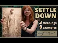 SETTLE DOWN Meanings Examples Synonyms