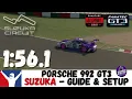 iRacing Porsche GT3 Suzuka Guide 1:56.1 Porsche 992 R GT3 Suzuka GP Track Guide
