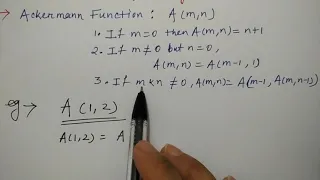 ackermann function in hindi Data Structures Niharika Panda