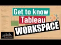 Tableau Tutorial for Beginners - Getting to know Tableau Desktop Workspace Interface Canvas