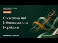 Correlation and Inference about a Population Regression with R and Python Chapter 4