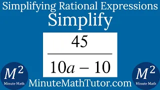 Simplify 45 10a-10