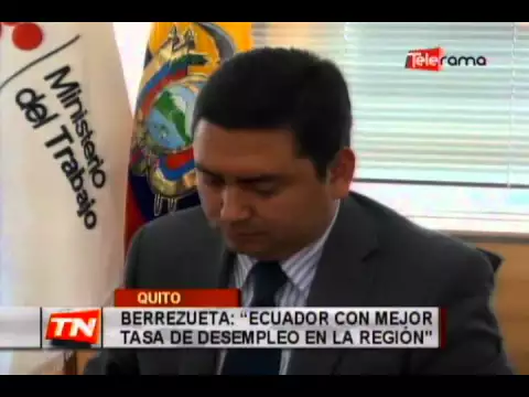 Berrezueta: Ecuador con mejor tasa de desempleo en la región