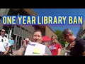 Trespassed from Library for a year recording government employees Violent librarians