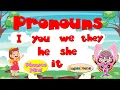 Pronouns I you we they he she it Subject Pronouns Phonics Mix