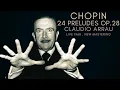 Chopin - 24 Preludes Op. 28 / Remastered (Century's recording: Claudio Arrau, Live 1960)