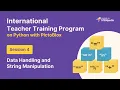 S4 Data Handling and String Manipulation Teacher Training Program Python with PictoBlox