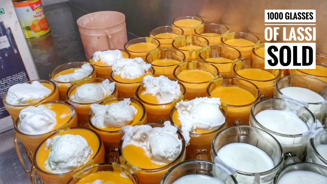 1000 Glasses Of Lassi Sold in Day   Jai Shankar Lassi - Most Selling Lassi Wala in Surat City