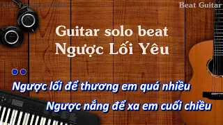 Karaoke Tone Nam Ngược Lối Yêu - Vicky Nhung Guitar Solo Beat Acoustic | Anh Trường Guitar