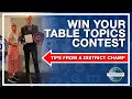 Download Lagu Win Your Toastmasters Table Topics Contest | Ultimate Guide
