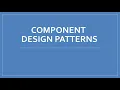 Components Game Design Pattern