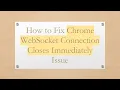 How to Fix Chrome WebSocket Connection Closes Immediately Issue