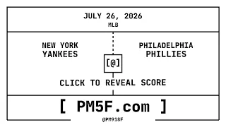 New York Yankees NYY Philadelphia Phillies PHI MLB Final Box Score JULY 26 2026