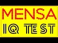 Mensa IQ Test Standard Mensa Practice for kids 10 Questions