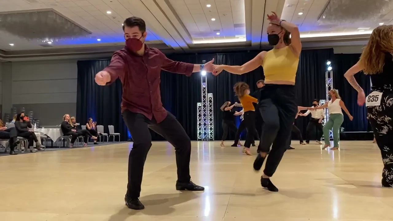 Improv West Coast Swing - Ben Morris & Cameo McHenry - Boogie By The Bay 2022 Champions Prelims