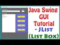 Java Swing List Example Java Swing Tutorial Java Swing listmodel Learn Java Tutorial