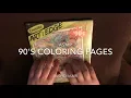 ASMR - 90 s cartoons coloring book