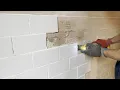 How to remove tiles from the wall using a multi tool - carefully without damage