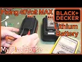 FIXED 2 Black Decker 40V Max Lithium Battery - 1424