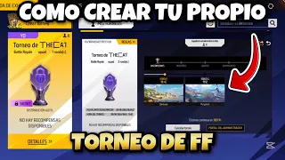 🔥Como CREAR TU PROPIO TORNEO DE FREEFIRE PRIVADO SPORT😱en freefire nueva actualización thecath