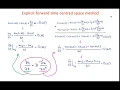 Explicit forward time-centred space method for the diffusion equation